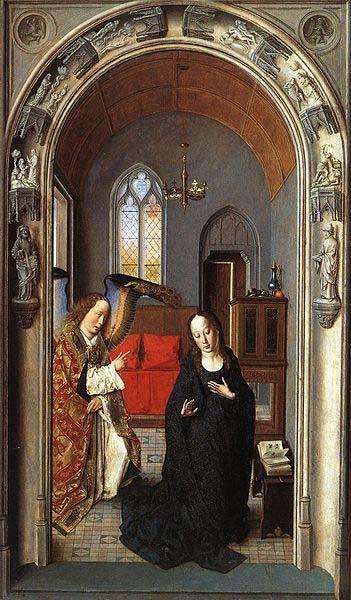 Dieric Bouts The Annunciation oil painting image